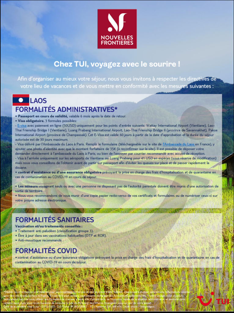 PDF formalités Laos 